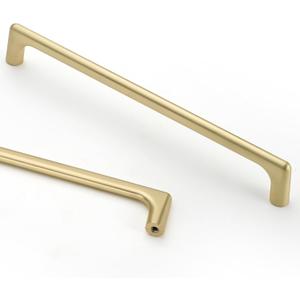 Asidrama 10 Pack 7.5 Inch(192mm) Brushed Gold Cabinet Pulls Cabinet Handles Cupboard Handles Kitchen Cabinet Hardware for Cupboard Drawer Pulls