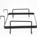 Jiawu Trash Storage Holder, Trash Bag Rack Hanging Trash Bag Holder Iron Hook Designed for Household Kitchen Cabinets Doors and Cupboards(Black)