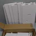 AOJEZOR Toilet Paper Holder Stand: No Drill PVC Small Bathroom Cabinet for Apartment Dwellers - Rental Deposit Protection - Small Space Storage Saving (29.9 inch H, White)