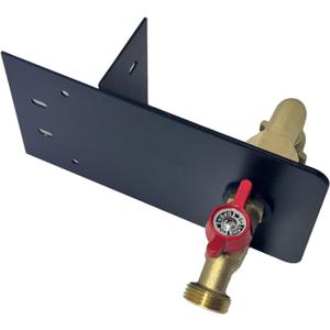 Garden hose faucets, backyard hose holders, outdoor balcony Hose Bibb Valve, faucet screen clamping bases, faucet holders for laying a hose in a lanai or any screened window (BLACK)