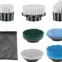 Electric Spin Scrubber Replacement Brush Heads, 7 Pcs Set Suitable for Cordless Power Scrubber, for Bathroom, Kitchen 