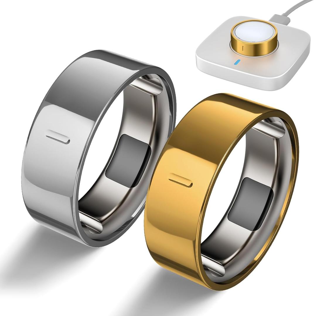 High-Gloss Plated Covers Compatible with Oura Ring Gen 4/Oura Gen 3 Cover, Anti-Scratch Ultra-Thin TPU Ring Protector Case Accessories for Women Men - Not for Oura 4 Ceramic (Size 6, Gold+Silver)