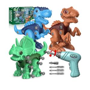 Laradola Dinosaur Toys for 3 4 5 6 7 8 Year Old Boys, Take Apart Dinosaur Toys for Kids 3-5 5-7 STEM Construction Building Kids Toy with Electric Drill, Party Christmas Birthday Gifts Boys Girls