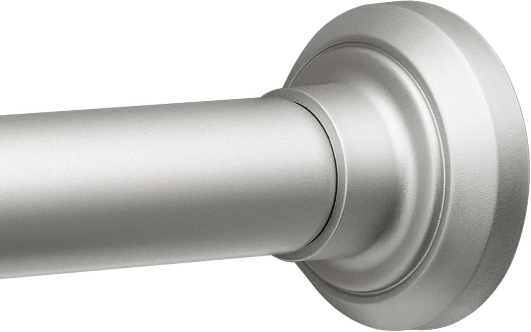 ENJOYBASICS Shower Curtain Rod 30 to 76 Inches, 1 Inch Stainless Steel Adjustable Spring Tension Rods No Drill for Bathroom, Closet, Window, Room Divider, Never Rust, Non Slip, Nickel