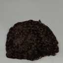 Swiking Mens Brown Afro Curly Wig Rocker Wig Dark Brown Short Hair Replacement Wigs Cosplay Daily Costume Wigs for Male Guy(Dark Brown)