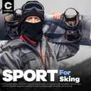 Winter Beanie Hat Scarf Set with Ear Flaps for Men Women Knit Fleece Lined Skull Cap Windproof Neck Warmer Gaiter Coffee (Brown)