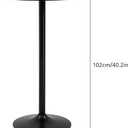 FDW Bistro Pub Table 40 Inch Height Cocktail Table Round Bistro Bar Table for Home and Kitchen Dining
