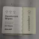 Refresh Deodorant Wipes - 50 Individually Wrapped Wet Wipes for Body, Face, and Armpits - Travel Size Toiletries for Men and Women - Aluminum, Paraben, and Sulfate Free (Cucumber Scent)