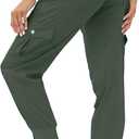 MoFiz Women's Lightweight Hiking Cargo Pants Outdoor Quick Dry Casual Travel Sweatpants Joggers Elastic Waist Button Pockets, Small
