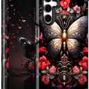 Casetego Compatible with Galaxy A15 5G Case,Glow in The Dark Three Layer Heavy Duty Sturdy Shockproof Full Body Protection Rugged Hard PC+Soft TPU Bumper Case for Samsung Galaxy A15,Black