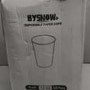 Disposable Paper Coffee Cups 12 oz 100 Count, Leak-Proof Paper Cups 12 oz, Sturdy White Coffee Cups for Cold and Hot Drinks, Party, Office, Travel and Events