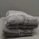 SHACOS Bathroom Runner Rugs Set of 3 Ultra Soft Bath Mat with U Shaped Toilet Rug Absorbent Non Slip Microfiber Bath Rugs for Bathroom Kitchen Bedroom, Light Gray