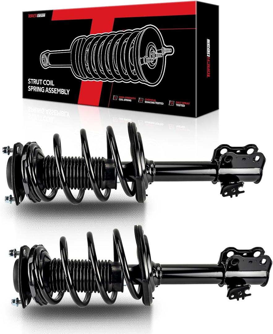 Torchbeam Front Complete Struts and Shocks Absorber Assembly with Coil Spring Fit for Toyota Camry 2012 2013 2014 2015 2016 2017,Automotive Replacement Struts 172940/172941 | Automotive Replacement Struts OE 172940/172941 Amortiguadores Delanteros For 2012-2017 Camry 2.5L/3.5L,2PCS