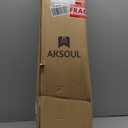 AKSOUL Folding Beach Chair for Adults: High Back Chair with Carry Bag - Extra Wide Seat Chair with Comfortable Pillow & Storage Pocket (1 Pack, Blue)