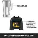 Waring Blender with Paddle Switches & 64 oz. Stainless Steel Jar