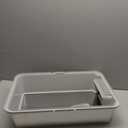 Stainless Steel XL Cat Litter Box for Big Cats, High-Sided Design Prevents Urine Leakage, Non-Stick, Easy to Clean, Odor Control, Includes Scoop, Gray