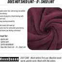 MOONQUEEN 6 Pack Premium Hand Towels - Quick Drying - Microfiber Coral Velvet Highly Absorbent Towels - Multipurpose Use as Hotel, Bathroom, Shower, Spa, Hand Towel 16 x 28 inches (Burgundy)