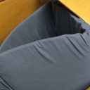 Bedluxe King Wedge Pillow Headboard (76"x10"x6"), Bed Wedge Pillow for Headboard, Foam Headboard Pillow, Bed Gap Filler King - Fill The Gap (0-7"), Mattress Gap Filler (Navy)