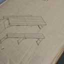 6' Picnic Table Set w/2 Benches 3-Piece 1-Case Camping Table Chair Set, 70" L x 26" W x 29" H