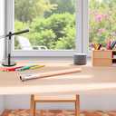 1pc Wood Color Wooden Pencil Extenders,Art Pencil Lengthener Crayon Extension with Aluminum Handle for School Office Supplies,Holders,Desk Supplies Holders and Dispensers