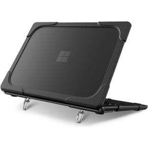 Batianda Heavy Duty Case for 13.8 inch Microsoft Surface Laptop 2024 (7th Edition) with Fold Kickstand Includes Keyboard Cover Screen Protector - Shockproof Stylish & Durable Protective Cover, Black