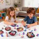 28 Pack Valentines Day Gifts for Kids Classroom - Galaxy Slime with Valentines Day Cards for Kids School, Valentine Classroom Exchange Prizes, Party Favors, Non Candy Gift Exchange