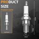 F6RTC Spark Plug 10 Pack, Spark Plugs for Champion RN9YC RN10YC for NGK BPR6ES Spark Plug for Bosch WR6DC WR7DC Spark Plugs for MTD 951-10292 751-10292 Engine Snow Blowers Lawn Mower Generator