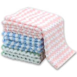 WUYILED Microfiber Cleaning Cloths,Super Soft Absorbent Dishwashing Cleaning Supplies, Multiple-use Lint Free Rags, Powerful Clean Rags for Kitchen/Car (Mixcolor, 10 x 10 Inches - 14 Pack) 2 sets