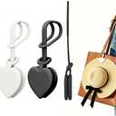 2 Pcs Magnetic Hat Clips for Travel on Bag, Silicone Sunhat Holder, Hat Clip for Caps & Beach Hats, Cap Clip for Beach