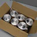 6 Pack Glass Spice Jars, 7 oz Salt and Pepper Shakers with Adjustable Pour Holes - for Seasonings, Herbs, Powders, Glitters