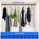 Supforce 4 PACK Closet Rods for Hanging Clothes, 17 to 69 Inches Stepless Adjustable Metal Closet Rod, 1.3 Inches Heavy Duty Clothes Hanging Rod for Closet Wardrobes Laundry RV, Black