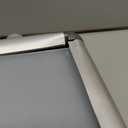 34"x22" Card Show Display Case,Portable Aluminum Trading Card Display Case,Clear Acrylic Card Box with Locks Suitable for Sports Card/TCG/Jewelry Collection(Silver)