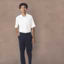 French Toast Boys Short Sleeve Classic Poplin Dress Shirt (White)