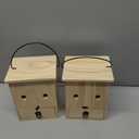 Carpenter Bee Traps for Outside 2PACK Durable, Weather-Resistant, Eco-Friendly Wooden Wasp Trap for Outdoor Use
