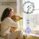 Dog Memorial Gifts for Loss of Dogs Crystal Suncatcher, Pet Memorial Gifts | Loss of Dog Sympathy Gift for Dogs, Bereavement Gift, Hanging Crystals Ornament for Window Rainbow Maker Home Decor