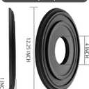 EIFHYT Matte Black PU Ceiling Medallions for Light Fixtures and Ceiling Fans, 12-1/4"OD x 4" ID x 1" P (Fits Canopies up to 7")
