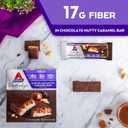 Atkins Endulge Chocolate Nutty Caramel Bar, Dessert Favorite, 2g Sugar, High in Fiber, Keto Friendly, 12 Count (EXP 06/25/25)