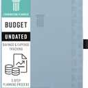 AT-A-GLANCE Budget Planner, Undated Bill Organizer, Weekly & Monthly Expense and Savings Tracker, 5-3/4" x 8-1/4", Foundation, Blue (FDB-200)