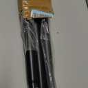 Tension Curtain Rod 51-126 Inch, Long Curtain Rod No Drilling for Window or Bathroom, Outdoor Curtain Rods for Patio Tension Rods, Easy to Install, Never Rust, Rod Diameter 1.26 Inches - Black