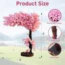 Grande Artificial Cherry Blossom Tree,Pink Faux Flower Tree Arbol De Cerezo for Home, Office, Wedding, Party & Indoor and Outdoor Decor,Extension/H 6FT x W 5FT
