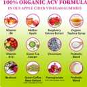 Appetite Suppressant Supplement| Akkermansia Function| Apple Cider Vinegar Gummies with Green Tea Extract, Probiotic for Fat Burner, Detox Cleanse, Metabolism, Energy & Digestive Health, 60 Gummies