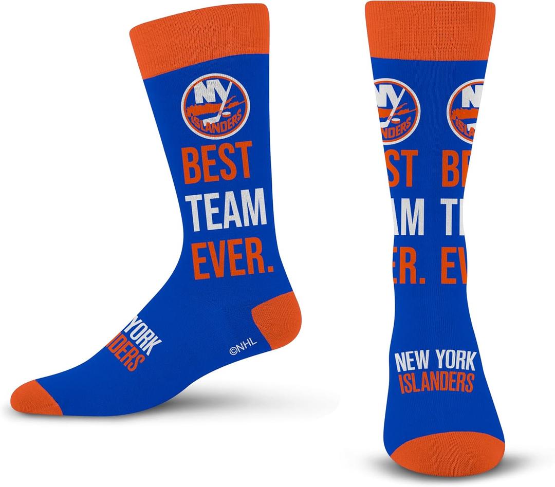 For Bare Feet NHL Unisex Best Team Ever Crew Sock Nhl (One Size)
