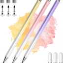 Stylus Pens for Touch Screens, 2 in 1 High Precision Universal Stylus Pen for iPad Compatible with Apple, iPhone, iPad, Android, Samsung Tablets, Phones, 3 Pack-Pink, Purple, Yellow
