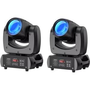 150W LED Moving Head Light Rotating 8 Prism Spot Stage Light, 8 GOBO 8 Colors Professional Moving Head Stage Lighting for Theaters Bars Performance Dj Event 2 Pack