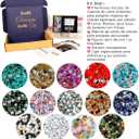 El Galen Friendship Bracelet Kit DIY Albums Mix Beads for Bracelets Glass Alphabet Letter Beads Elastic (Phrases VERSION-11 Albums)