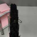 Pink Broom and Dustpan Set, 52” Long Adjustable Handle Broom with Dustpan Combo Set with Dust Pan Teeth to Clean Hair for Home Lobby Office