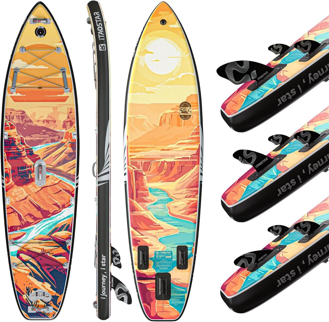 Novelty 11'6" x 35" Extra Wide SUP for Enhanced Stability - Inflatable Stand Up Paddle Board - Premium Paddle Board Kit for Adults & Youth - All Skill Levels - Includes SUP Accessories
