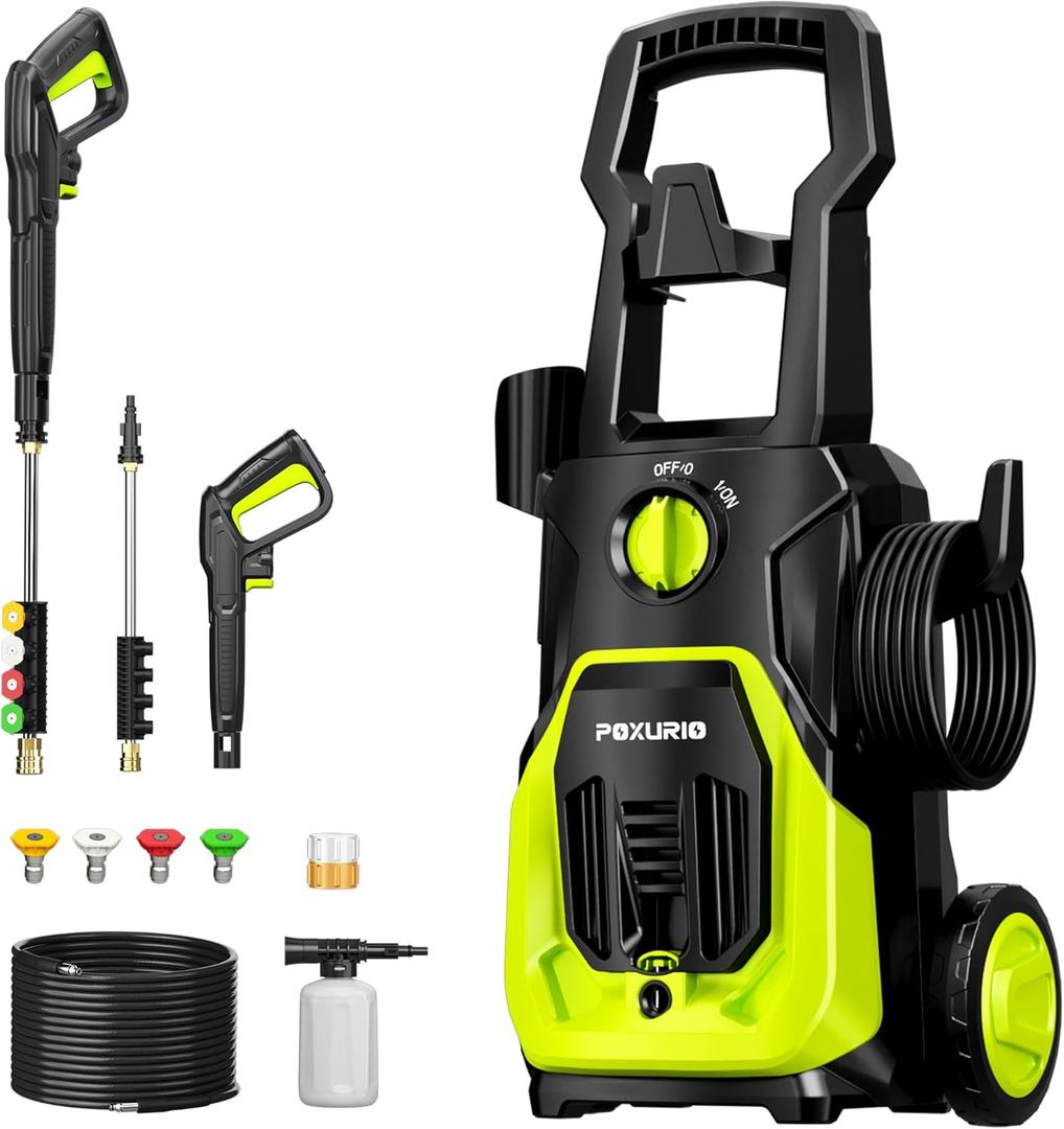 Electric Pressure Washer, 4000PSI 2.8GPM Power Washer, 3-in-1 Self-Priming High Pressure Washer, for Cars, Patio, Deck
