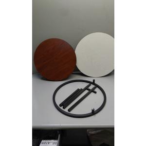 2 Tier Round Side Table, Nightstand Bedside Table Coffee Accent Table for Living Room Bedroom Small Space