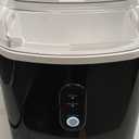 Silonn Nugget Ice Makers Countertop, Chewable Pellet Ice Machine with Self Cleaning Function, Portable Pebble Ice Maker with Ice Scoop for Home Kitchen Office, Black-transparent (33lbs)